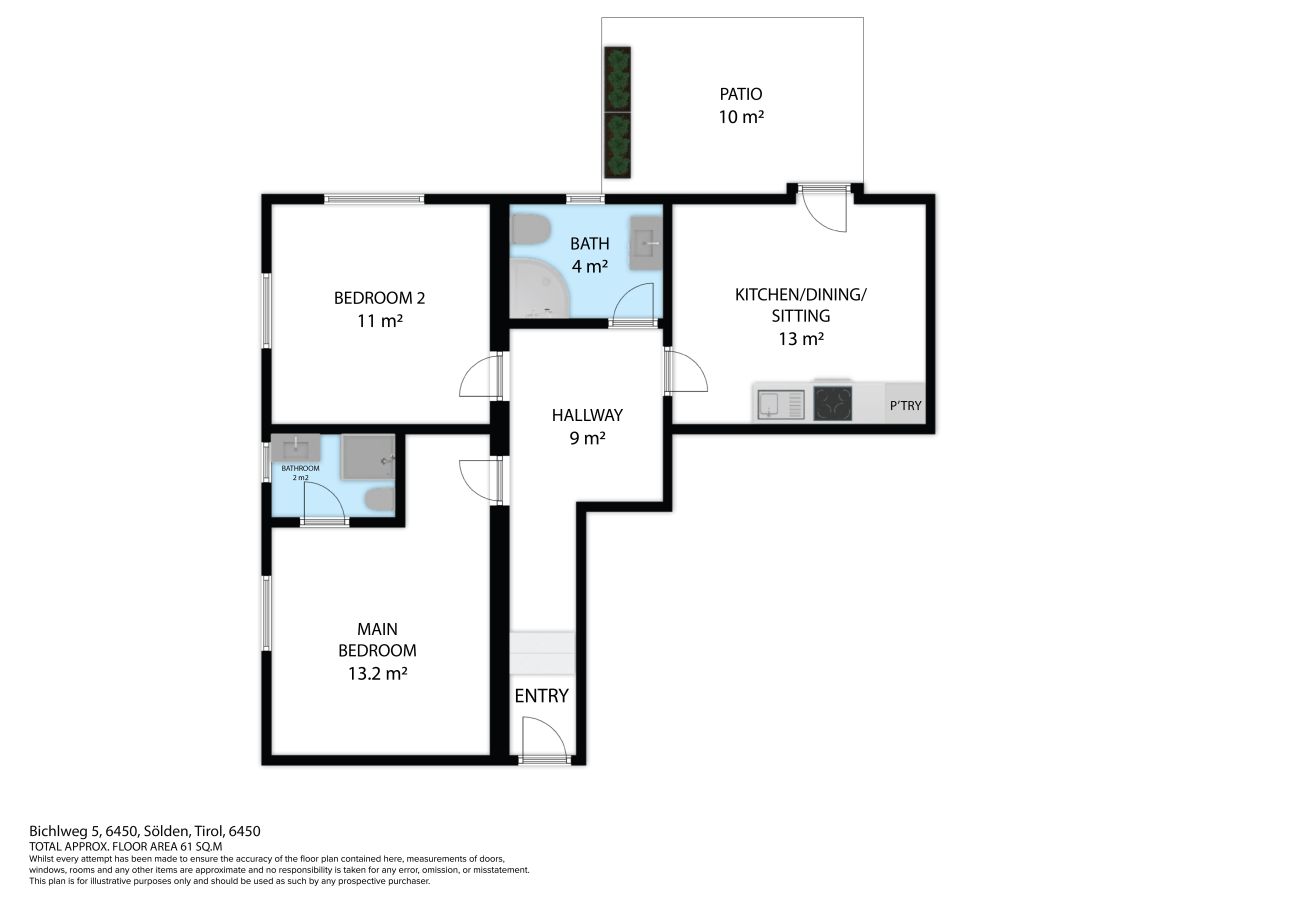 Apartamento en Sölden - Apartment Alpenruhe