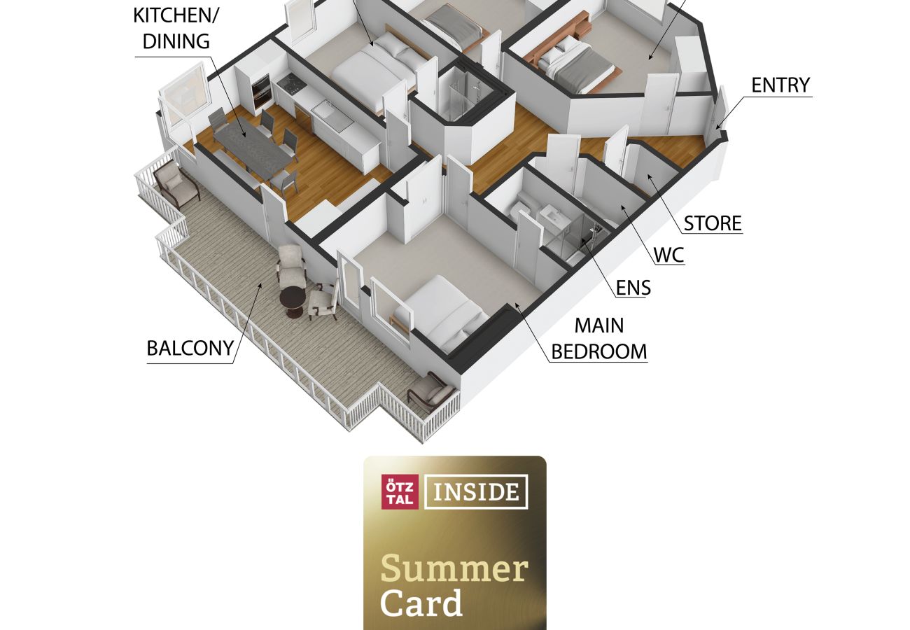 Appartamento a Sölden - Apartment Samantha incl. Summer Card
